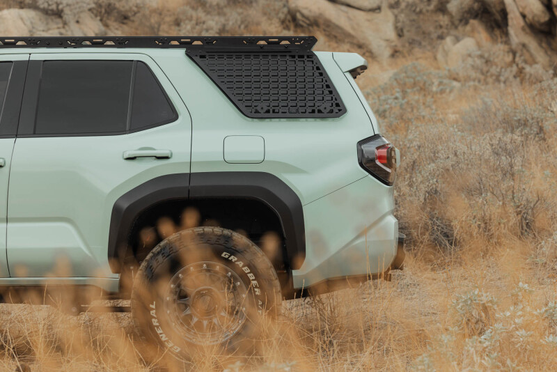 Toyota 4Runner Exterior Window Molle - Driver Side - DV8 Offroad - For DV8 Roof Rack - Black Powder Coated - `25-`26